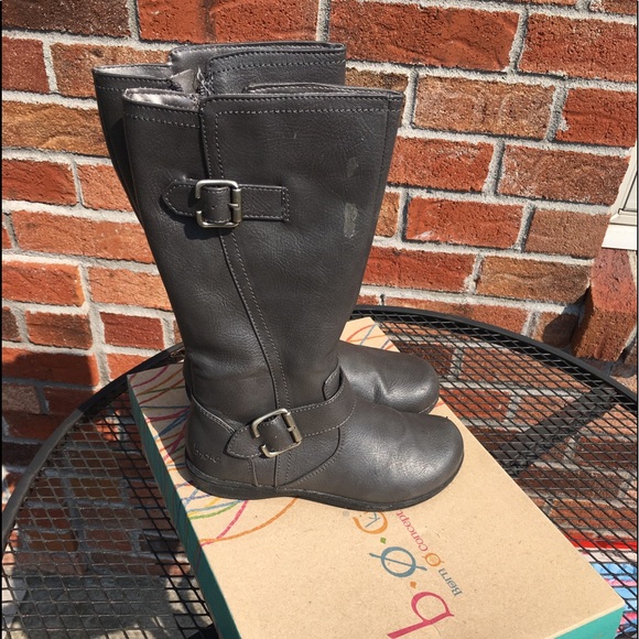 Born B.O.C Girls Riding Boot, Grey , Sz 1 - Picture 3 of 4